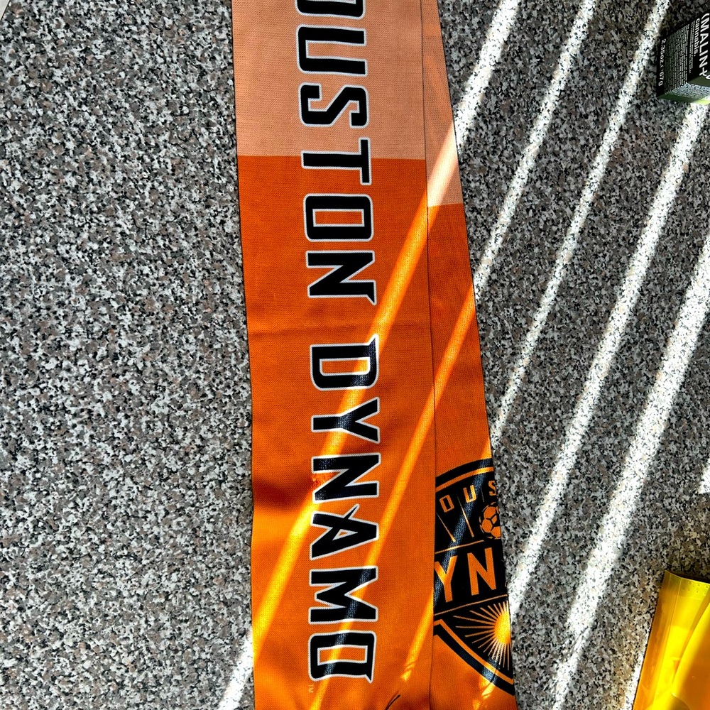 Houston Dynamo FC soccer scarf.